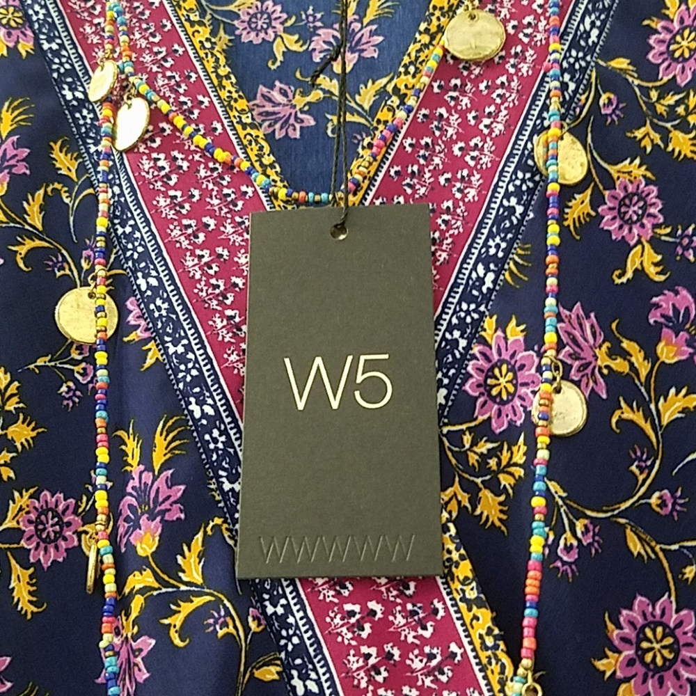 ANTHROPOLOGIE | W5 Concepts Floral Border Top NEW - Picture 8 of 8